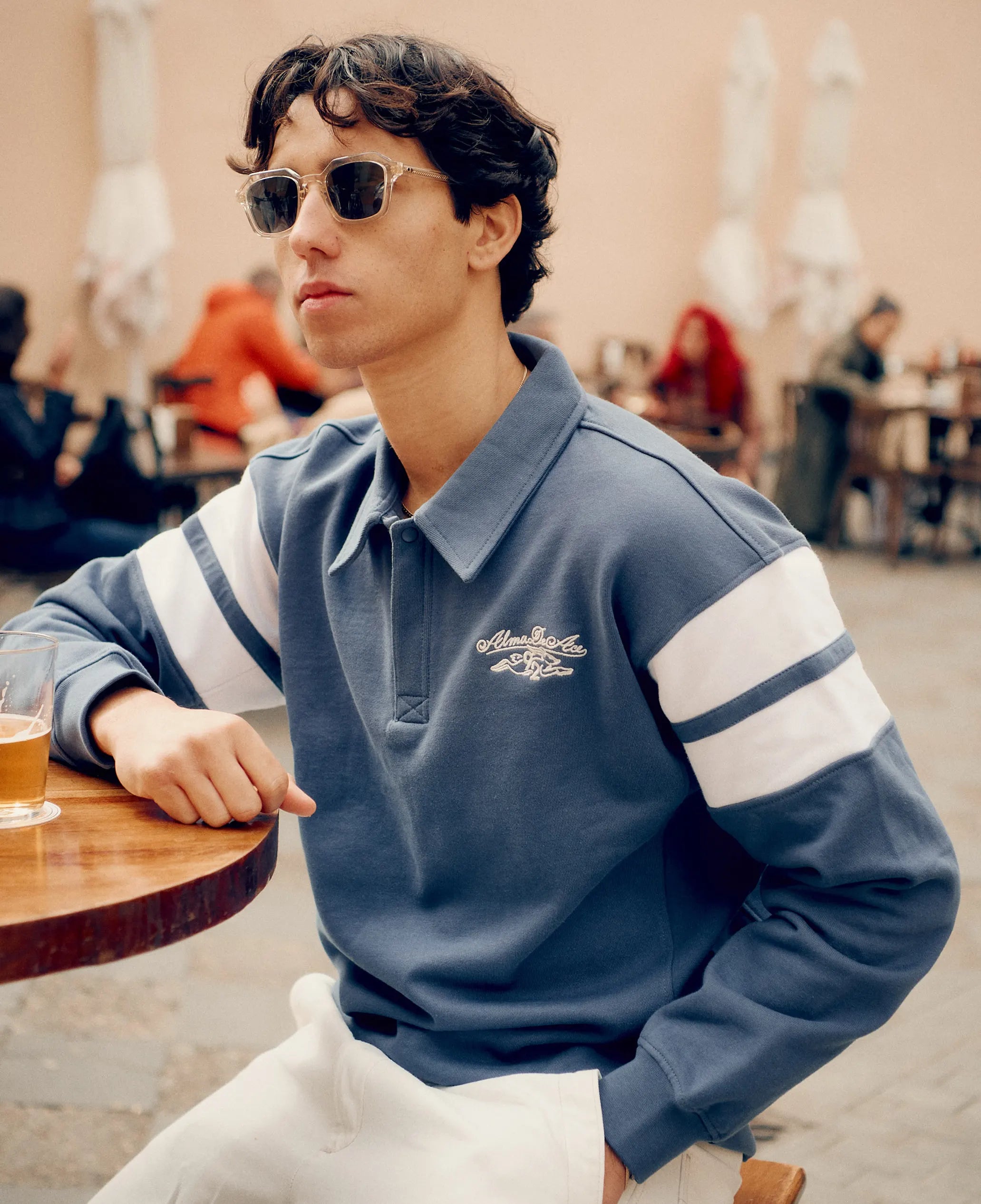 Alma De Ace Lina Rugby Blue Polo Shirt
